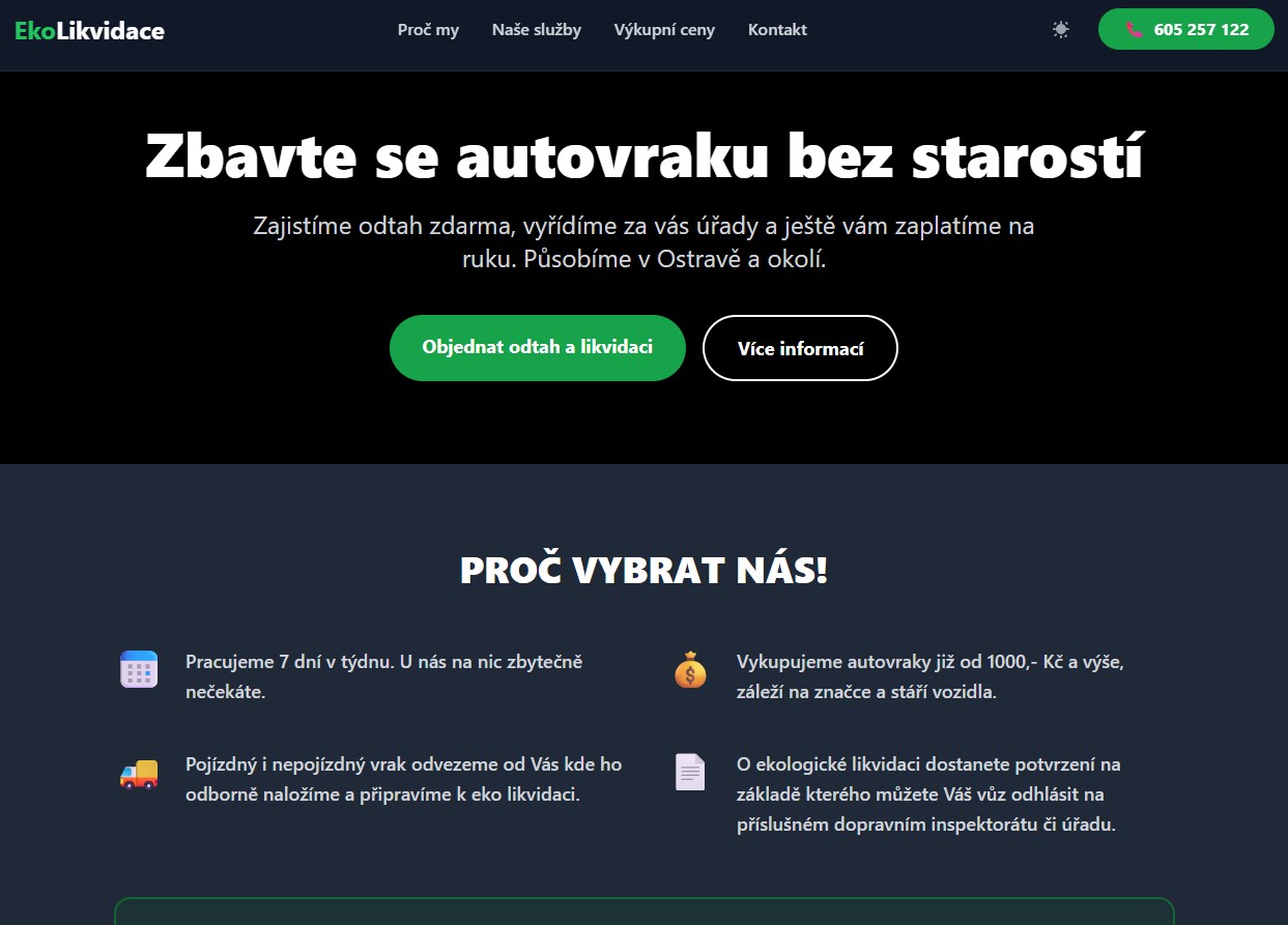 Ekolikvidace automobilů